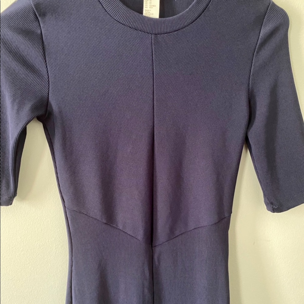 Navy Midi Bodycon Dress